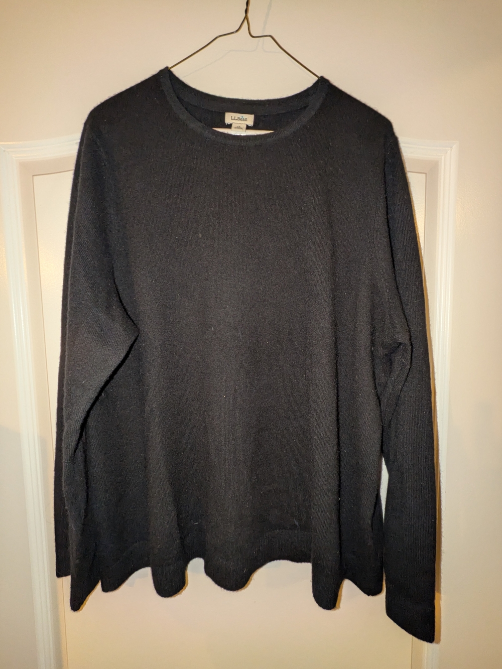 L.L. Bean Women's Black Crewneck Sweater